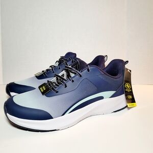 Athletic Works Lifestyle Jogger Athletic Sneaker Shoe Women's Sz 12W Blue/White